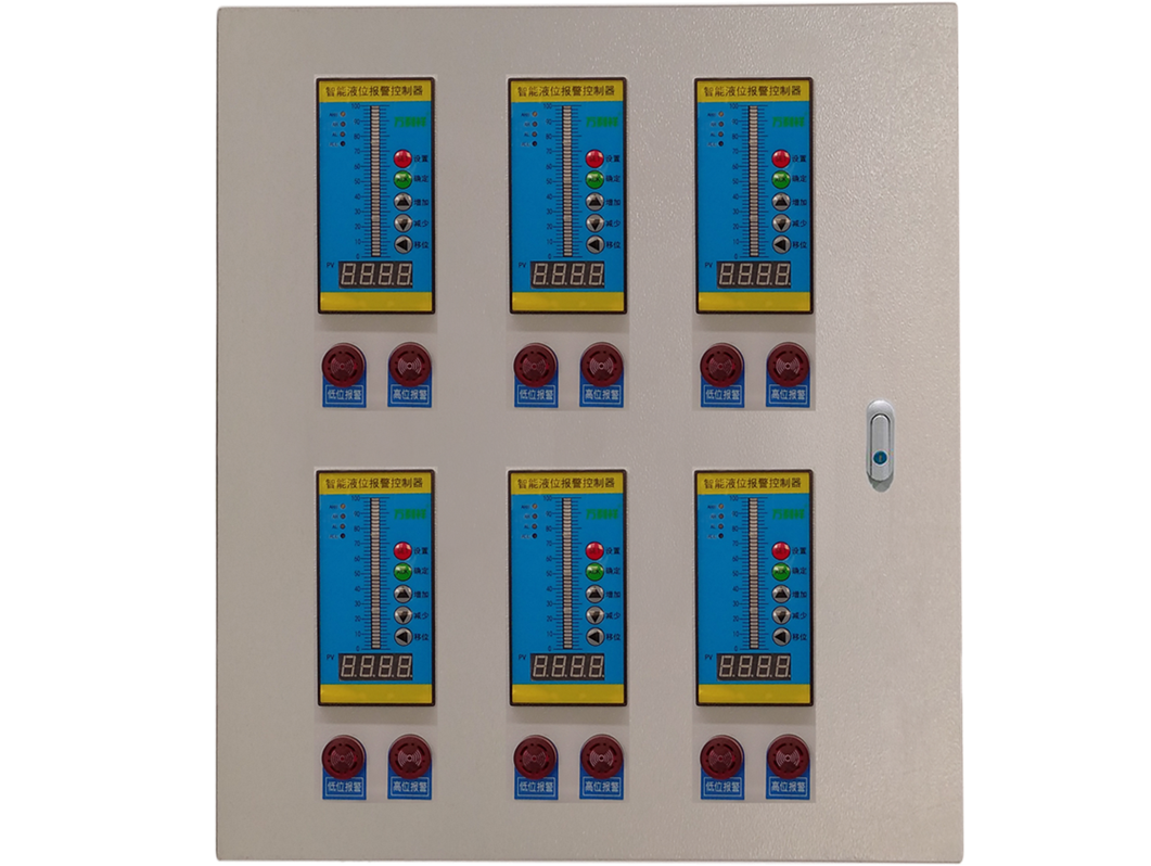 六路液位显示报警控制器铁箱款（竖版）