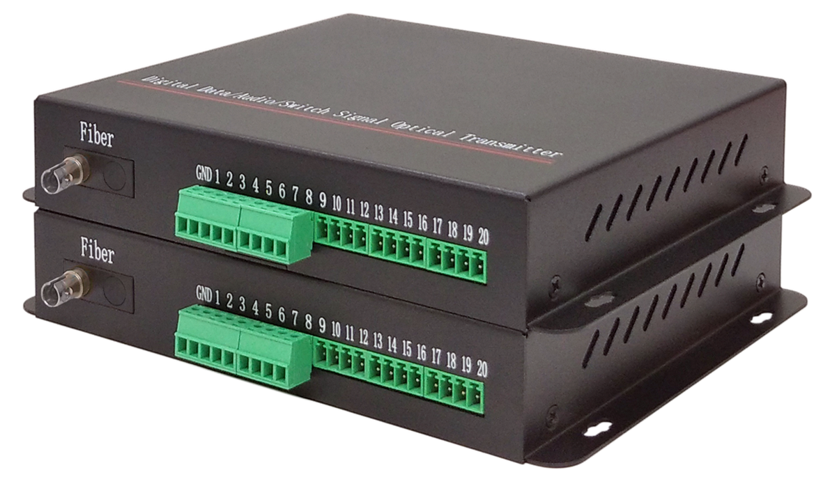8路单向模拟量光端机-ST卡口