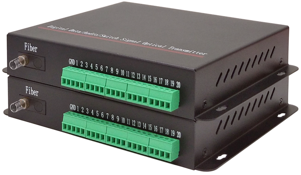 16路单向模拟量光端机-ST卡口