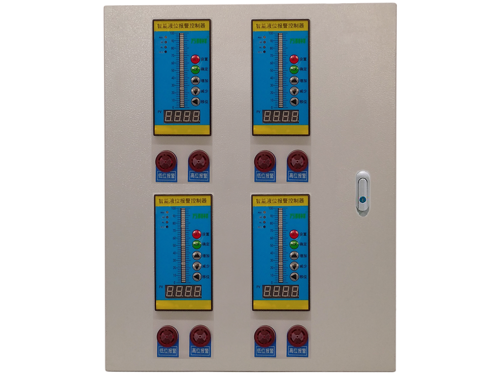 四路液位显示报警控制器铁箱款（竖版）